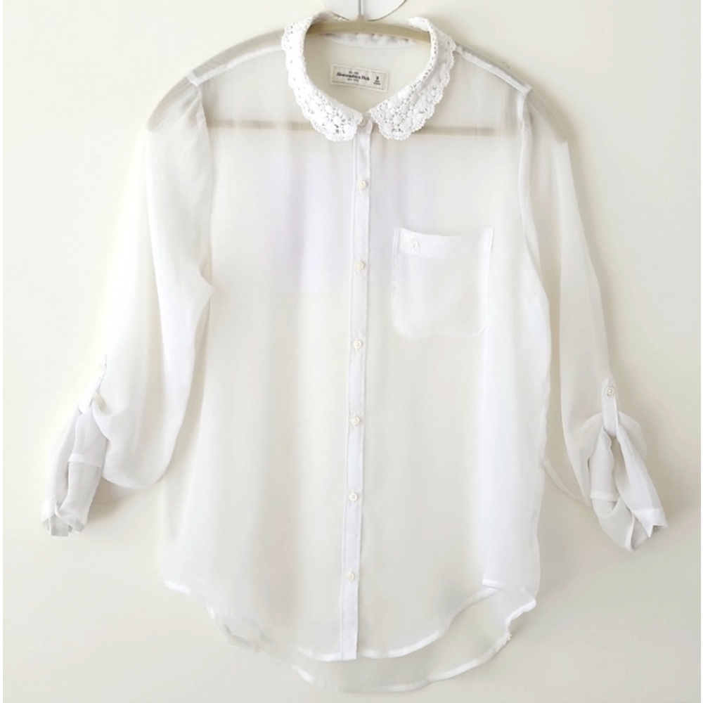 Abercrombie & Fitch White Button Down Shirt